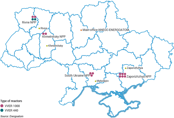 ukrainan atomivoimalat
